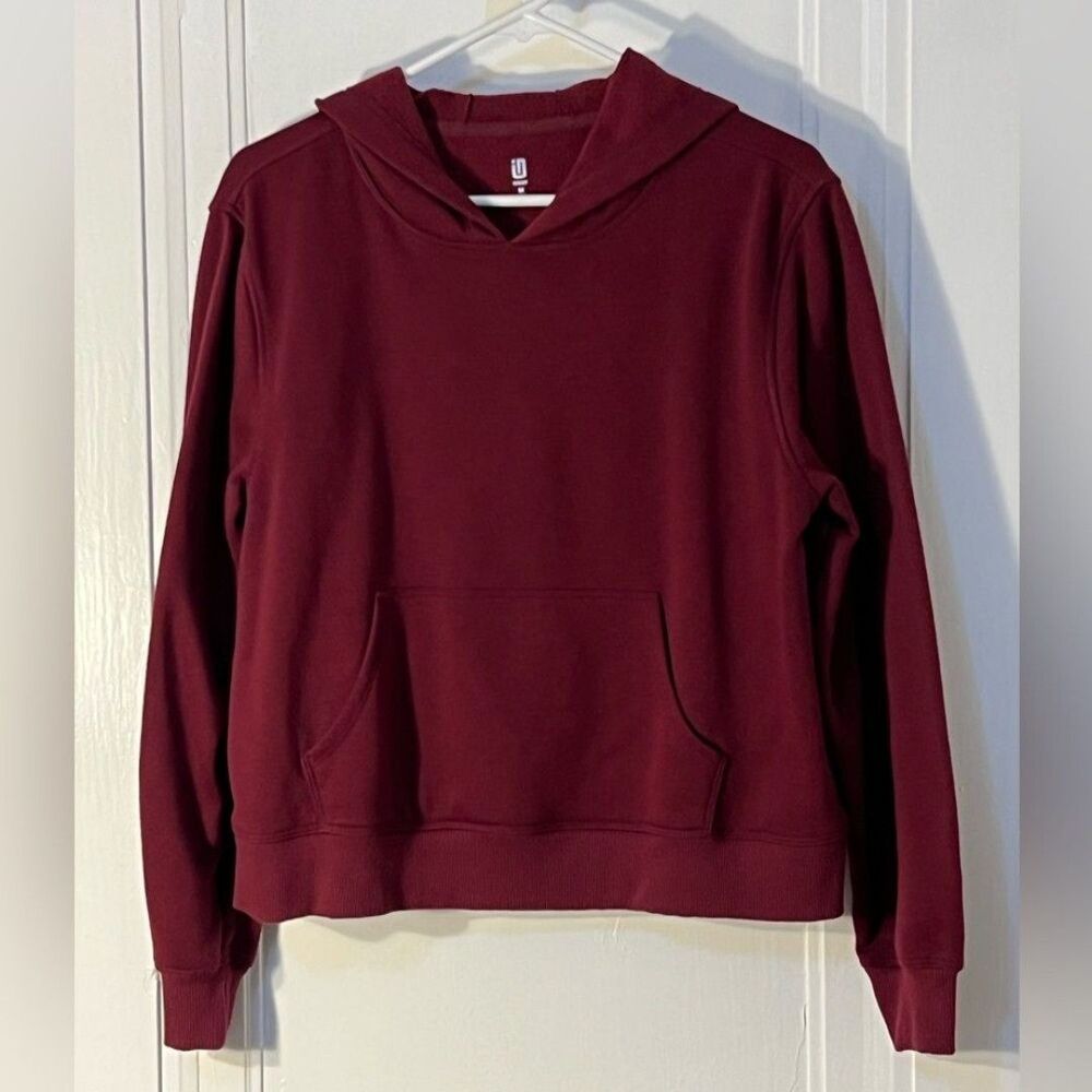 Burgundy hoodie fleece Macy’s Cotton Polyester blend